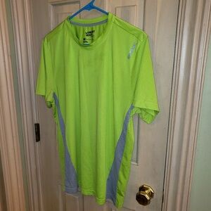 Mens sz M Reebok workout ready green Athletic Short Sleeve Shirt
